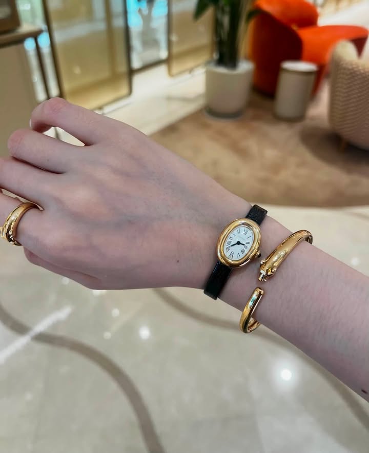 Đồng hồ Cartier Baignoire Mini Yellow Gold
