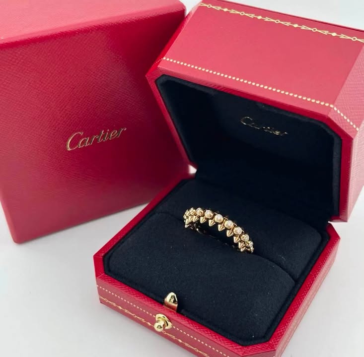 Nhẫn Cartier Clash de Cartier Medium Pavé Rose Gold