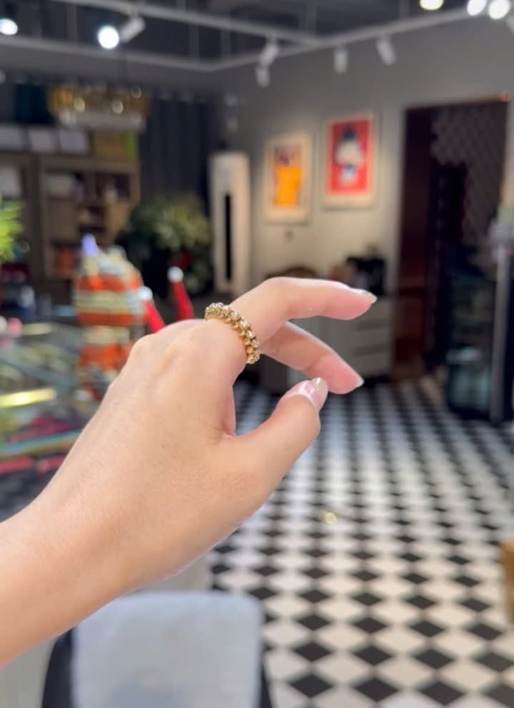 Nhẫn Cartier Clash de Cartier Medium Pavé Rose Gold