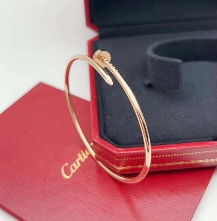 Vòng Cartier Juste un Clou Mỏng Rose Gold, ảnh 2 chụp thật tại The Classique