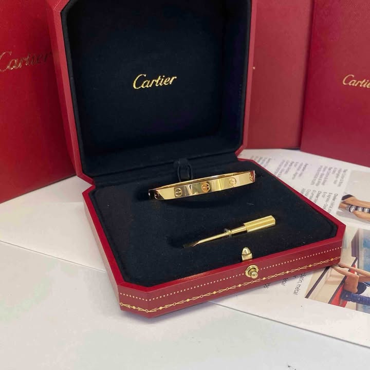 Vòng Cartier Love Dày Yellow Gold, ảnh tổng thể