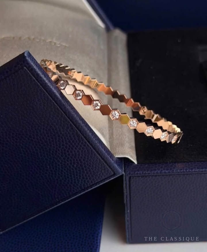 Vòng tay Chaumet Bee de Chaumet Rose Gold Đính Kim