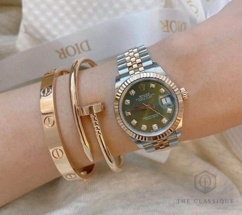 Vòng Cartier Đinh Dày Rose Gold