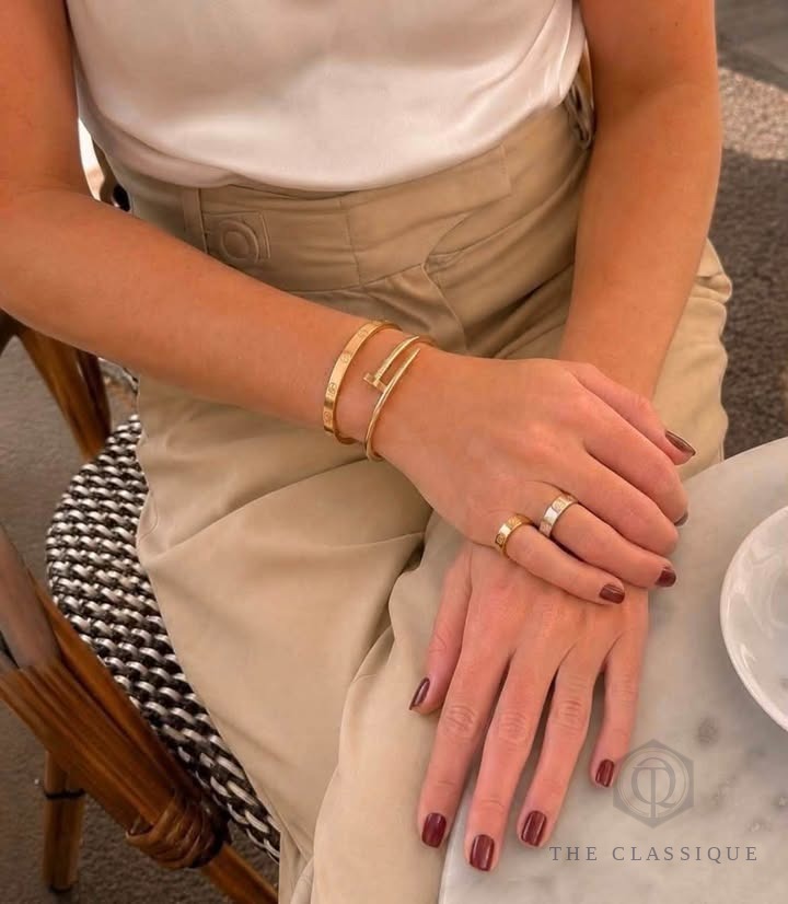 Vòng Cartier Đinh Dày Rose Gold