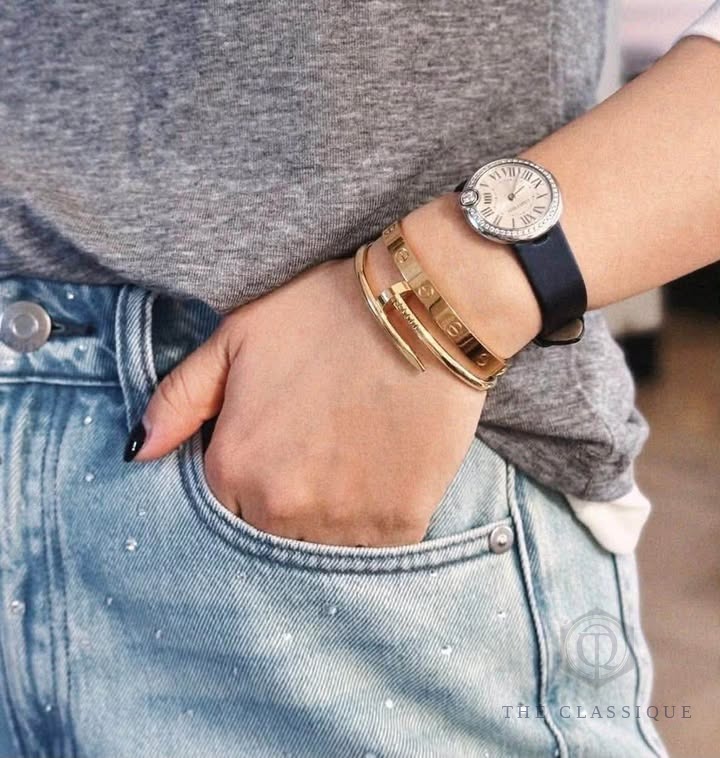 Vòng Cartier Đinh Dày Rose Gold