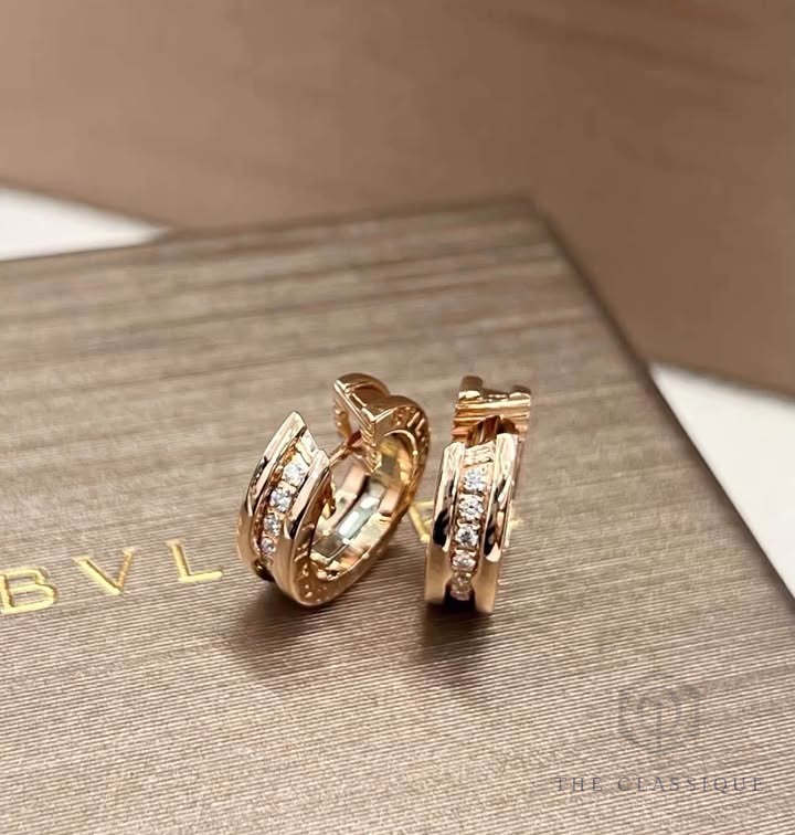 Bông tai BVL B.zero1 Đính Kim Rose Gold