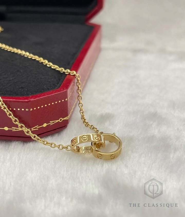 Dây chuyền Cartier Love Đôi Yellow Gold