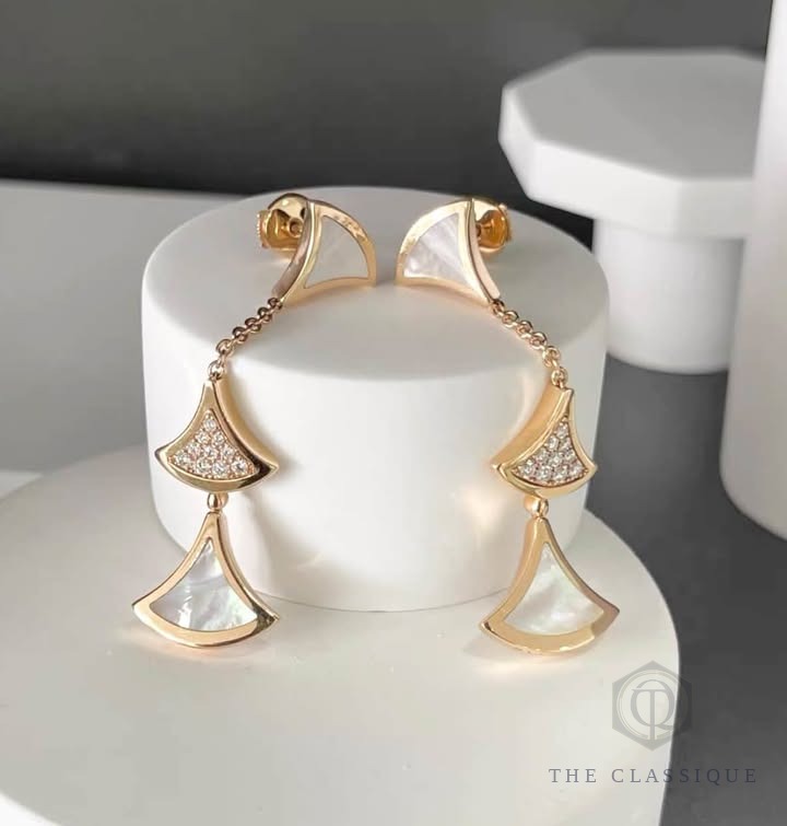 Bông tai Bvlgari Divas’ Dream 3 Motif MOP