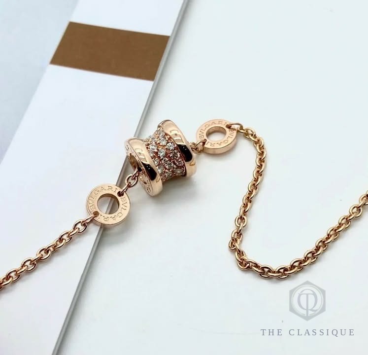 Vòng tay BVL B.zero1 Rose Gold Đính Kim