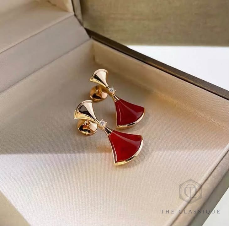 Bông tai BVL Divas’ Dream Carnelian Rose Gold