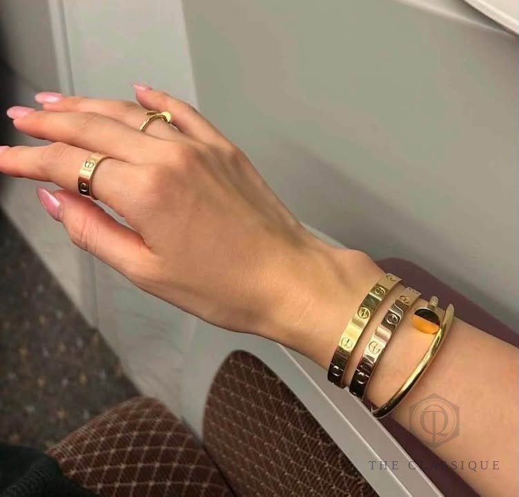 Vòng Cartier Love Dày Yellow Gold
