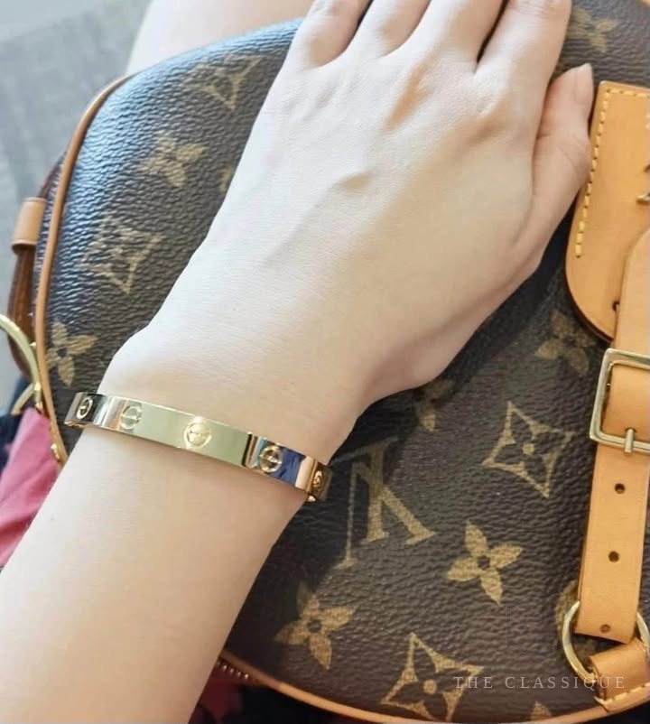 Vòng Cartier Love Dày Yellow Gold