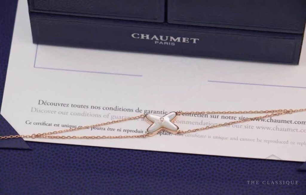 Vòng tay Chaumet Jeux de Liens MOP Đính Kim