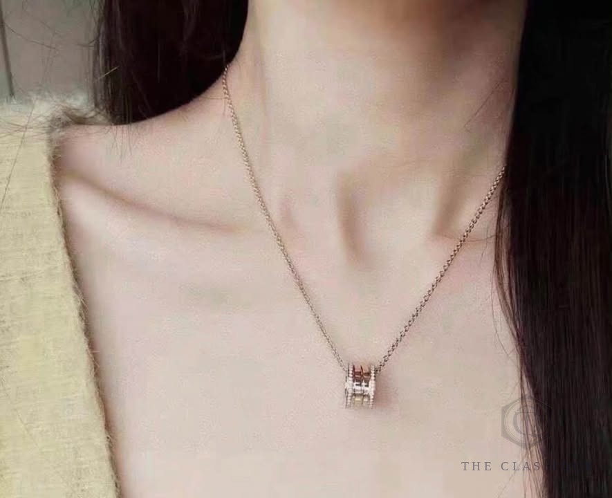 Dây chuyền BVL B.zero1 Full Kim Rose Gold
