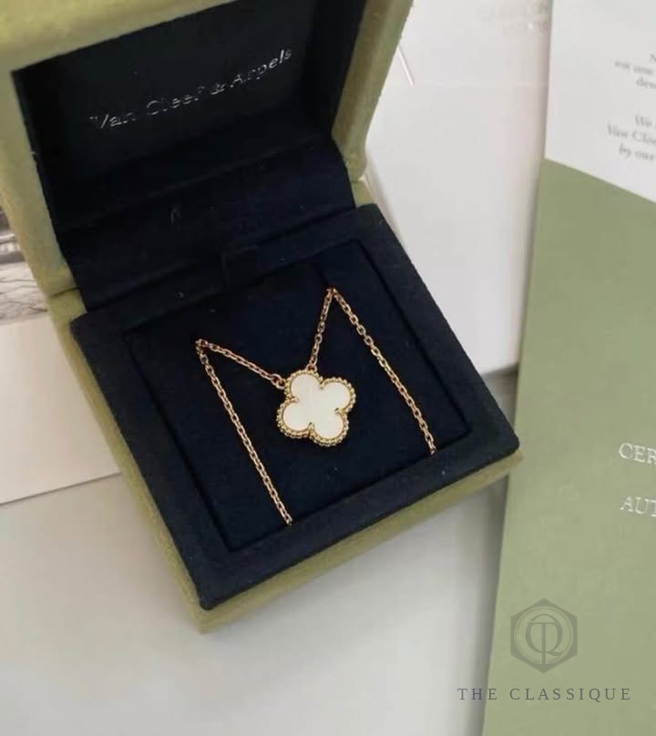 Dây chuyền VCA Vintage Alhambra MOP Yellow Gold