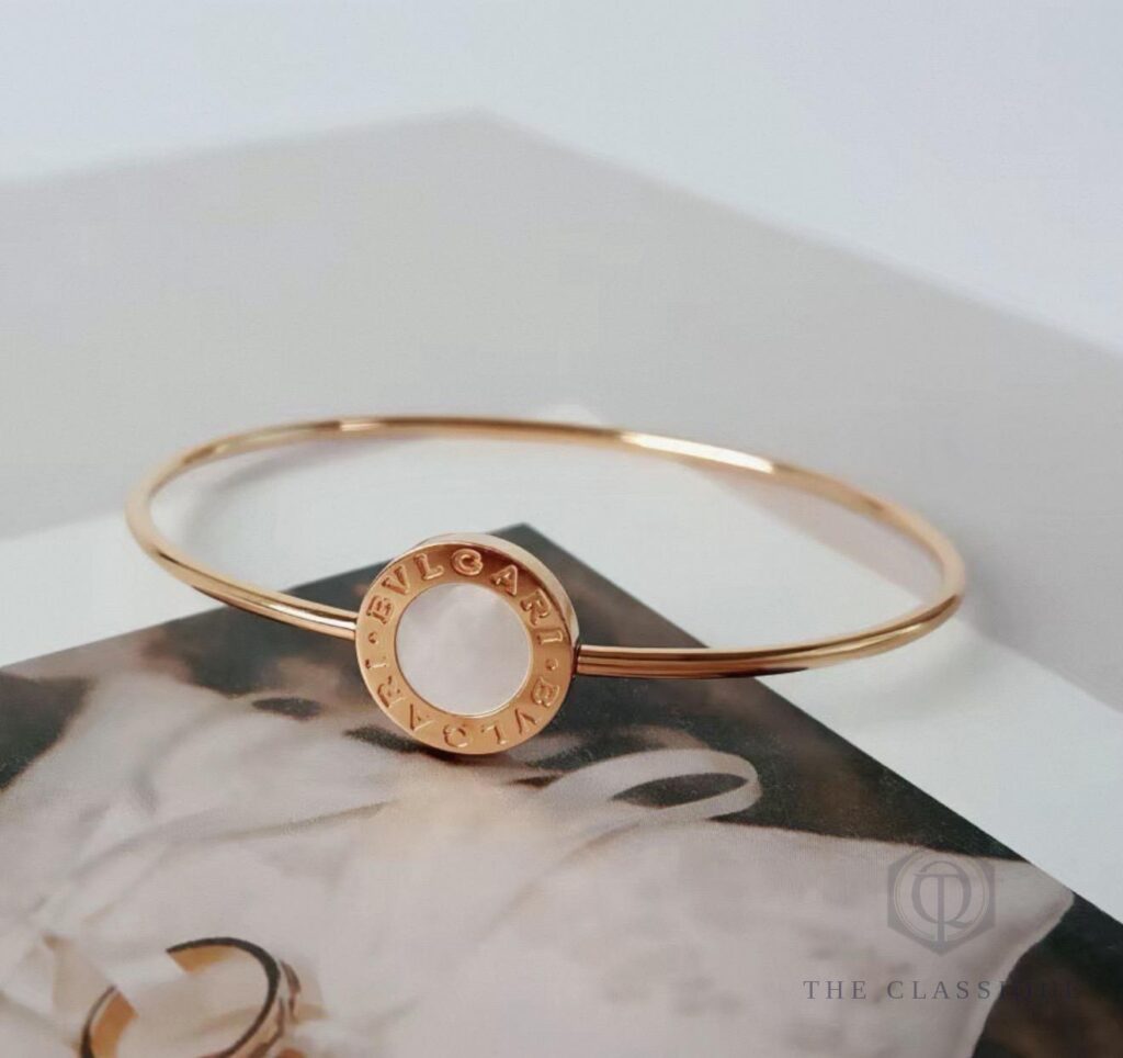 Vòng BVL BVLGARI MOP 18K Rose Gold size M kèm box
