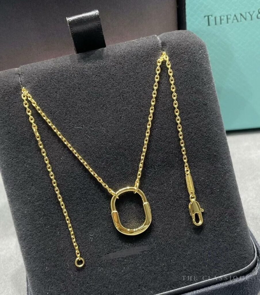 Dây chuyền Tiffany Lock Small in Yellow Gold