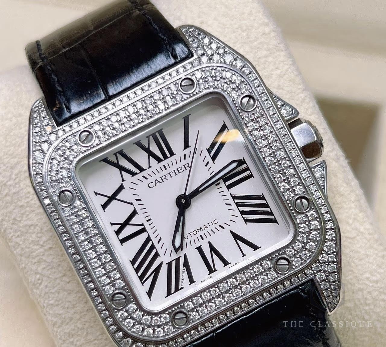 Đồng hồ Cartier Santos 100 nam W20073X8