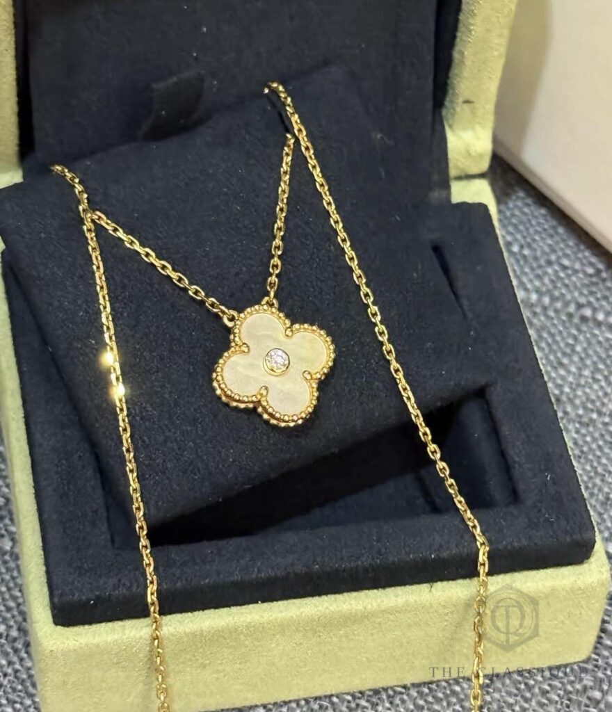 Dây chuyền VCA Vintage Alhambra Limited 2018 18K Yellow Gold Yellow MOP Diamond